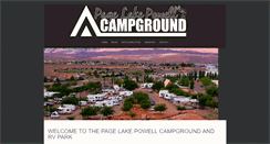 Desktop Screenshot of pagelakepowellcampground.com